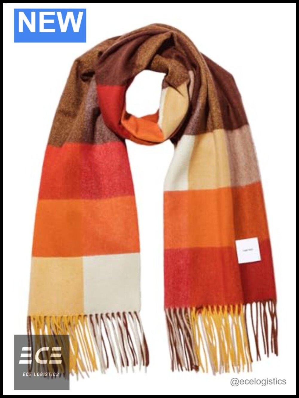 100% Cashmere Plaid Stole Scarf Large Thick Wrap Pashmina